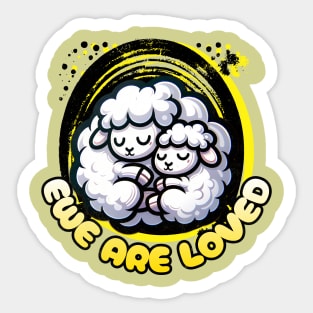 Loving Mama Sheep Mother Day Sticker